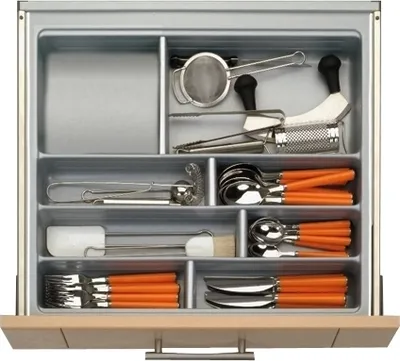 Produktbild von Besteckeinsatz SCOOPII 100 cm (B 900-940 x T 450-490 mm) / Mehrzweckeinsatz / Besteckkasten / Besteckeinsätze