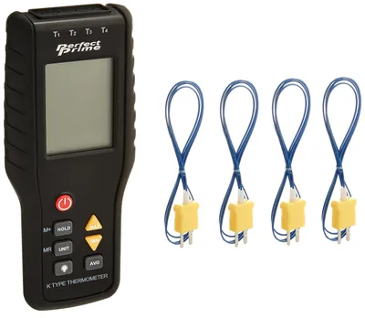 4-Kanal K-Typ Digital-Thermometer -200~1372°C, Datenlogger