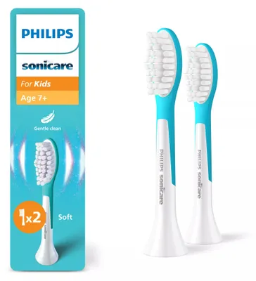 Obrázok produktu pre Philips Sonicare For Kids HX6042/90, 2 kusov, Modrá, Biela, 3 mesiace, Mäkké, Extra jemné, Philips