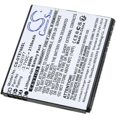 Produktbild von Akku kompatibel mit Alcatel Typ TLi021F7