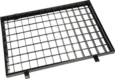 Produktbild von KOTARBAU® Gitterrost mit Zarge 35x50cm Stahlgittermatte Metallgitter Fußgittermatte Gittermatte zum Abstreifen von Schuhen