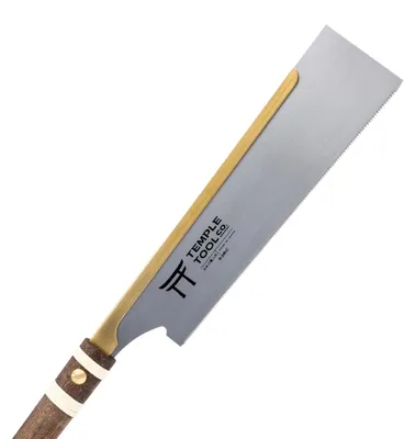 Zdjęcie produktu dla TEMPLE TOOL Dozuki D-240-C Japońska Piła do Cięcia Poprzecznego | 240 mm | 25 TPI | Grubość 0,3 mm | Mosiężny Grzbiet | Wyprodukowano w Japonii