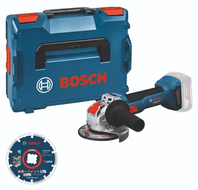 Produktbild von Bosch Professional Bosch Akku-Winkelschleifer GWX 18V-8 + Diamanttrennscheibe in L-BOXX