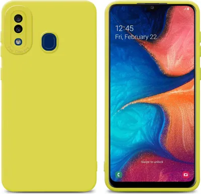 Immagine prodotto di Custodia Cadorabo per Samsung Galaxy A20 / A30 / M10s copertura protettiva in TPU giallo custodia in silicone custodia per telefono cellulare