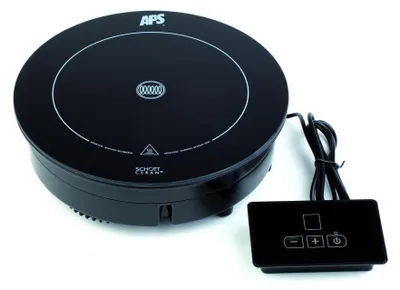 Produktbild von APS 12295 Induktionskochplatte, 900 W, Ø 24 cm, 5 Leistungsstufen, mit Regler