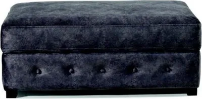 Produktbild von XXL Club Pufa Fußhocker Club Lounge Hocker Leder Ottoman Designer Textil Neu