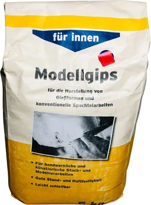 Produktbild von 5 kg Rühl Modellgips Spachteln Modellieren Gießformen Innenmasse Giesspulver Neu