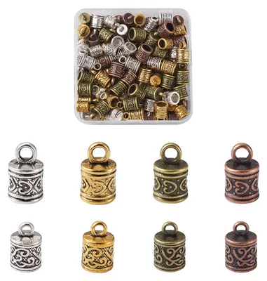 Produktbild von Solidchoice – 128 tibetische Metallkappen für Schmuck