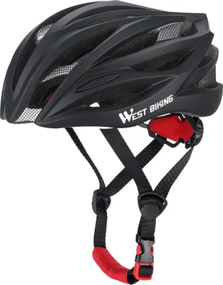 Produktbild von Fahrradhelm Einteiliger Fahrradhelm Radfahren Verkehrssicherheitshut Atmungsaktiver Sporthelm Schwarz