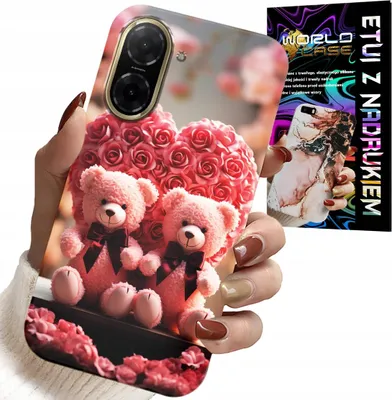 Produktbild von Etui Do Xiaomi 17 Pro - Rodzinka Różanych Misiów Serce + Szkło