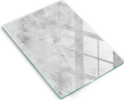 Produktbild von Glasschneideplatte - Herdabdeckplatte - 40x52 cm - Schneidebrett - Spritzschutz - Konkrete Textur