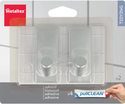 Produktbild von Metaltex selbstklebende Metallhaken | 3 Stück
