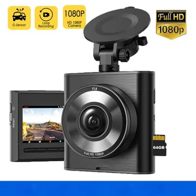 Image de Dashcam voiture Dash Cam caméra de voiture vidéo 2" pouces écran 64GB enregistrement en boucle 140 ° grand angle caméra de voiture pour les voitures