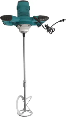 Image de Bétonnière Mélangeur Mélangeur de peinture 2100 W 220 V Mélangeur à mortier Mélangeur Mortier pour maçonnerie sèche, mortier de ciment, etc.