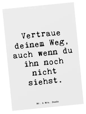 Produktbild von Mr. & Mrs. Panda Postkarte Spruch Zukunftsplanung Ungewissheit akzeptieren - Weiß - Geschenk, Ansichtskarten, Grußkarte, Postkarten, Stärke, Ansichtskarte, Zuversicht