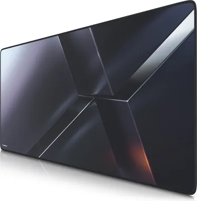 Produktbild von Titanwolf Gaming Mauspad XXL, 900 x 400 x 3 mm, Schreibtischunterlage, abwaschbar, rutschfeste Rückseite, Geschwindigkeit & Präzision, X Motiv