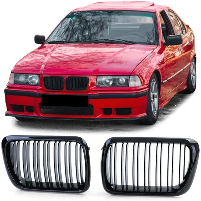 Kühlergrill Grill Performance SCHWARZ GLANZ für BMW 3er E36 ab 1996-1999 – Produktansicht