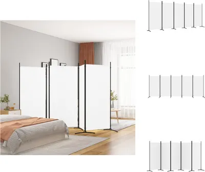 A room divider is set up in a bedroom, separating the sleeping area from another part of the room.