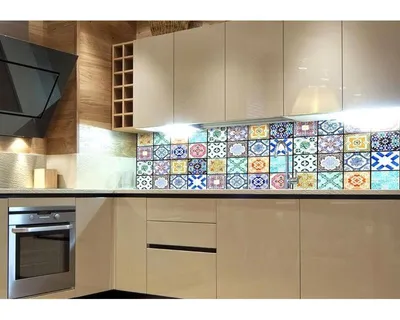 Zdjęcie produktu dla Fototapety Dimex do kuchni, samoprzylepne - Kolorowe płytki 60 x 180 cm