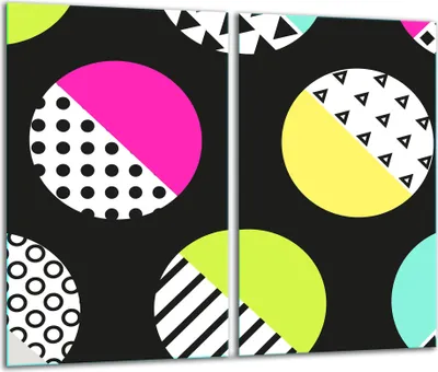 Obrázek produktu pro Krycí desky sporáku Skleněný kryt varné desky splashback 60x52cm Abstraction