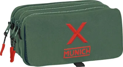 Image de Étui triple multi-usages Munich Verde vert (21,5 x 10 x 8 cm)