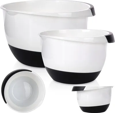 Immagine prodotto di Set di 2 ciotole da cucina: manico, fondo antiscivolo, 18,5 e 22,5 cm
