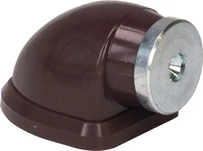 Obrázek produktu pro Magnetická zarážka dveří 011/572/1 V.38mm Ku.hnědá Montážní hmoždinka SCHNEGEL