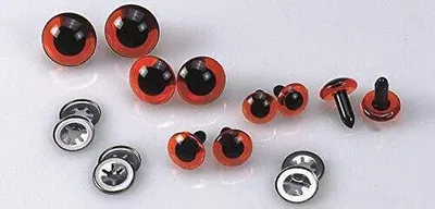 Produktbild von Sicherheitsaugen, Kunststoff, braun, 12 mm 50 Stk.
