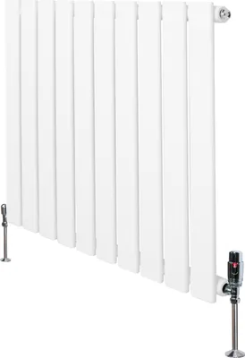 Imagen del producto de Radiadores planos y válvulas – 600 mm x 700 mm – Blanco