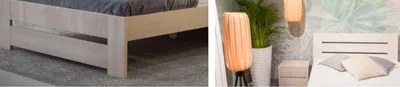 Produktbild von Schlafzimmer Set Bett 2x Nachttisch Kleiderschrank 4tlg. Holz Schrank Schränke