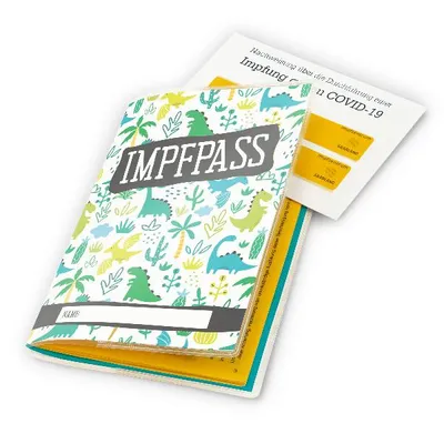 Produktbild von itenga Design Impfpasshülle Motiv Dinos