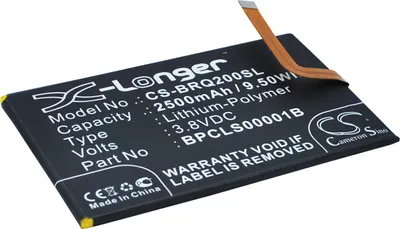 Produktbild von TECHTEK Akku Kompatibel mit [BlackBerry] Classic, Classic 4G, Kopi, Q20, SQC100-1, SQC100-3, SQC100-4, SQC100-5 Ersetzt 1ICP4/59/93, für BPCLS00001B
