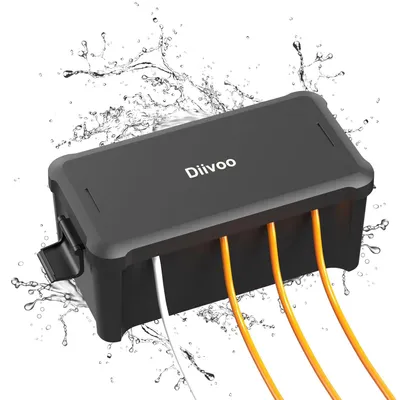 Produktbild von Diivoo Kabelbox wasserdicht Safe Box IPX4 Steckerschutz Anschlusskasten Außenbereich