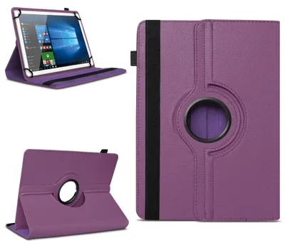 Produktbild von Schutzhülle für 10 10.1 10.2 10.4 -11 Zoll Universal Tablet Hülle Tasche DrehbarFarben:Lila;Tablet Grösse:10 Zoll