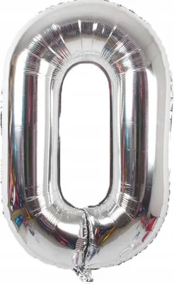 Produktbild von Folienballon für Geburtstagsfeiern, Zahl 0, große Dekoration, 40 cm, Party L