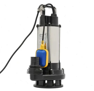 Produktbild von Tauchpumpe für Abwasser - Schmutzwasserpumpe - 1500 W - 36 m³/h - Edelstahl - 2850 U/min - 220 V - Automatischer Schwimmerschalter - Schwarz