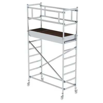 Produktbild von Günzburger Steigtechnik Standard-Rollgerüst 0,75 x 1,8 m Plattformhöhe 2,2 m - 166220