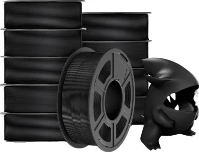 Obrázek produktu pro 3D filament PLA, průměr 1,75 mm, sada 10 ks, kompatibilní s FDM tiskárnami, PLAMT Black 10ks