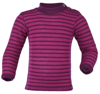 Imagen del producto de Suéter para bebé Engel, confeccionado en lana y seda, de origen natural, tallas 62/68 a 110/116, disponible en 2 colores (62/68, color "Himbee")