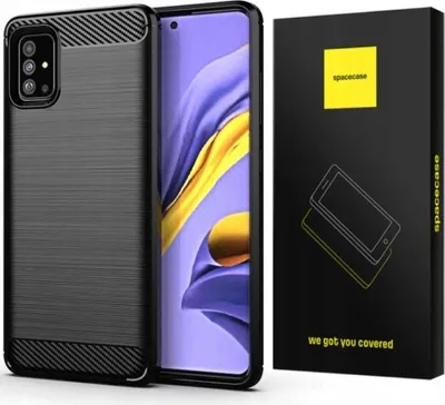 Zdjęcie produktu dla Etui ochronne SPACECASE Carbon do Galaxy A71 czarny
