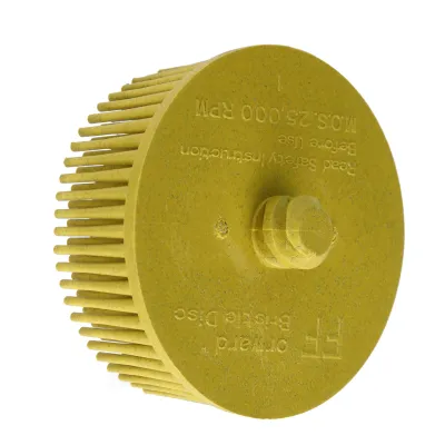 Imagen del producto de Disco de cerdas de 2 pulgadas, disco de cerdas abrasivo, disco de cerdas de 2 pulgadas, disco para eliminar rebabas y óxido, disco para eliminar recubrimientos, disco de lija con sistema de sujeción para mandril