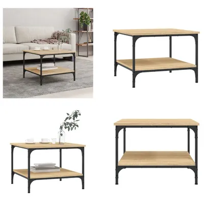 Produktbild von vidaXL Couchtisch Sonoma Eiche 55x55x40 cm Holzwerkstoff - Couchtisch - Couchtische - Beistelltisch - Sofatisch
