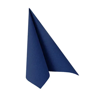 Produktbild von Servietten 25x25cm 'Royal Collection' (20St) uni, Farbe:dunkel blau
