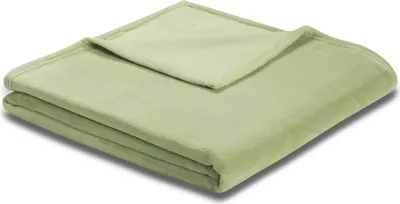 Produktbild von Biederlack Plaid mit Umschlagsaum soft&cover Farbe mint Größe 150 x 200