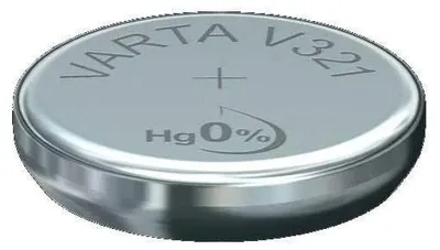 Zdjęcie produktu dla Varta V 321, Jednorazowa bateria, Srebrny-Oksydowany, 1,55 V, 1 szt., Hg (rtęć), Srebrny