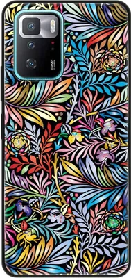 Produktbild von König Design Hülle kompatibel mit Xiaomi Poco X3 GT Kunststoff Soft Handyhülle - Handy Case Blumenmuster