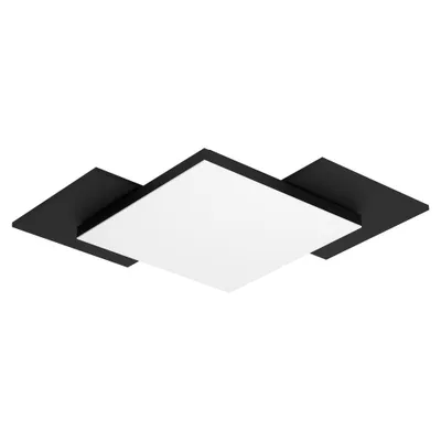 Produktbild von Eglo LED Deckenleuchte Tamuria weiß-schwarz 28,5 x 28,5 cm warmweiß