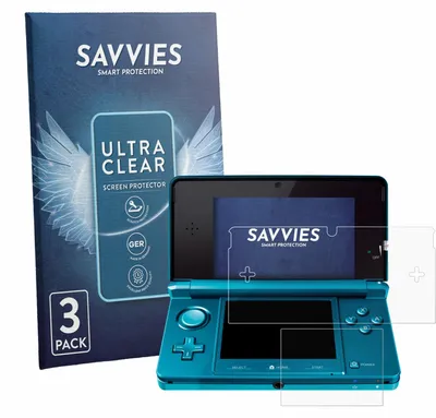 Produktbild von 6x Für Nintendo 3DS Schutzfolie Savvies Displayschutz Display Schutz Folie Klar Transparent