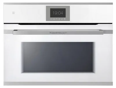 Produktbild von Kompakt Mikrowellen-Backofen mit ökotherm®, Weiß TFT Display, Bratenthermometer und 22 Funktionen