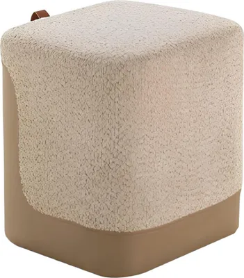 Produktbild von Stilvoller Beiger Hocker Wohnzimmer Sitzhocker  Möbel